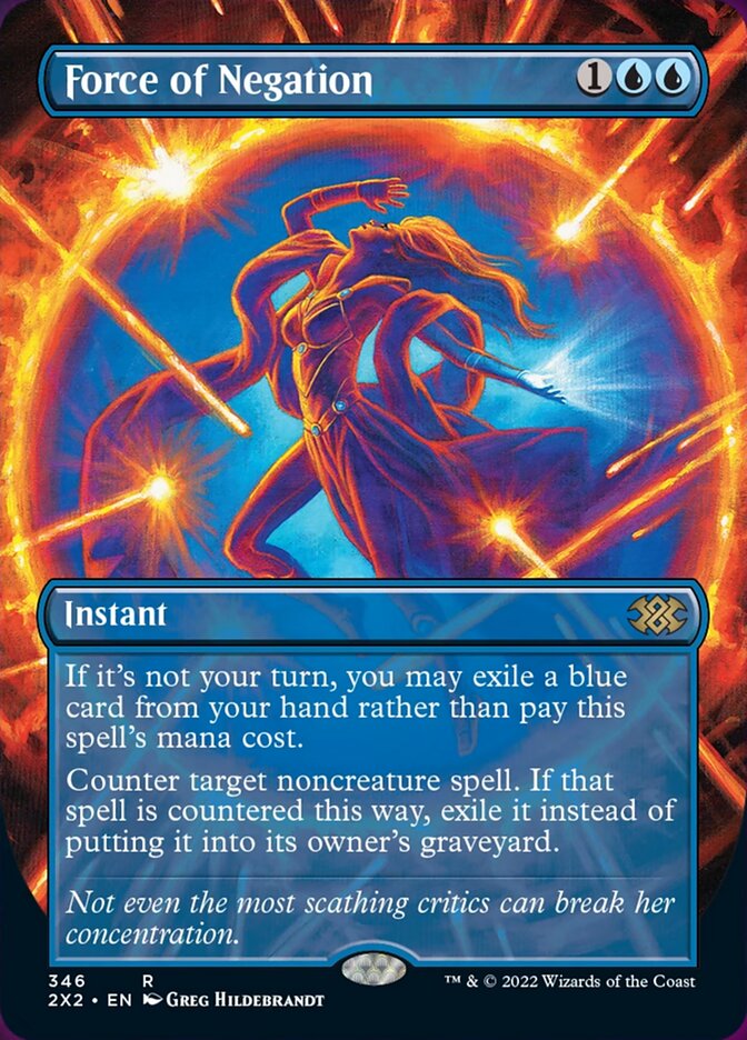 Force of Negation (Borderless Alternate Art) [Double Masters 2022] 