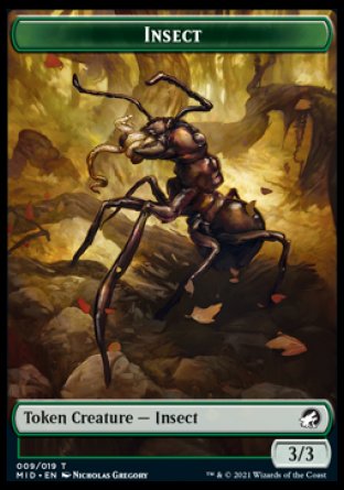 Insect Token [Innistrad: Midnight Hunt Tokens] 