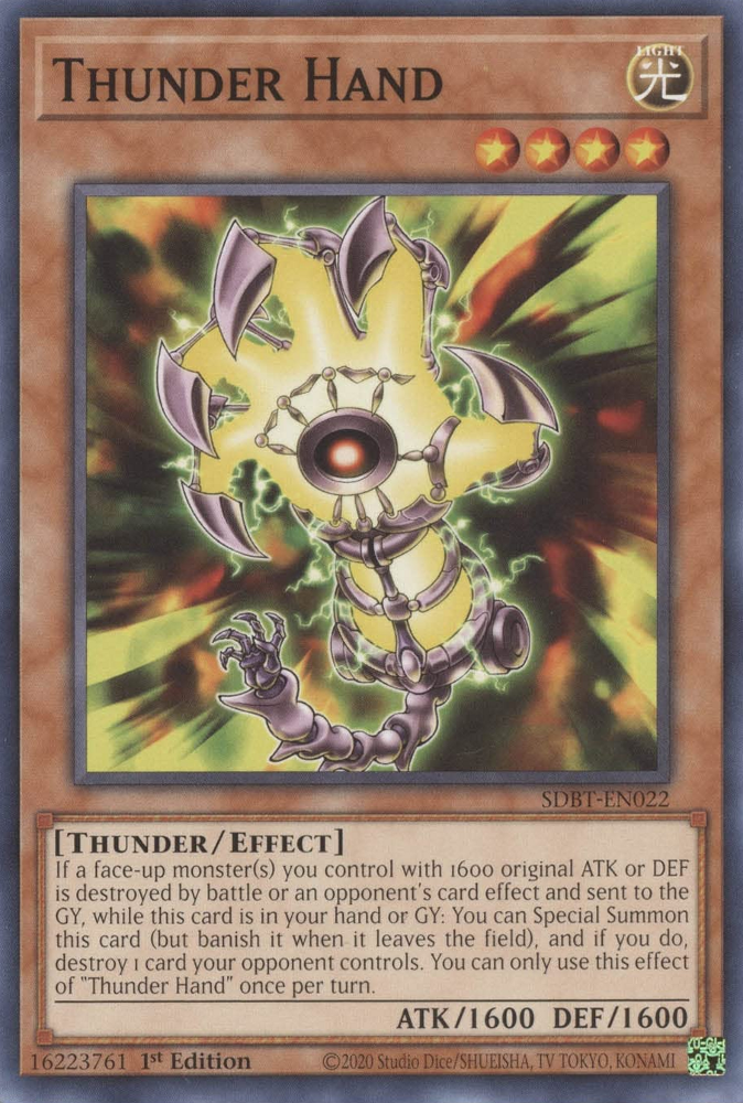 Thunder Hand [SDBT-EN022] Common 