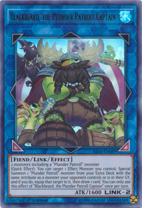 Blackbeard, the Plunder Patroll Captain [IGAS-EN089] Ultra Rare 