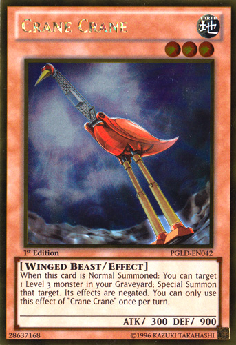 Crane Crane [PGLD-EN042] Gold Rare 