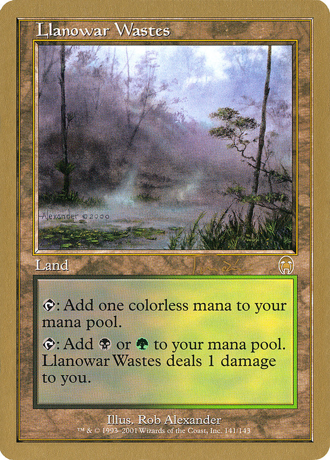 Llanowar Wastes (Jan Tomcani) [World Championship Decks 2001] 