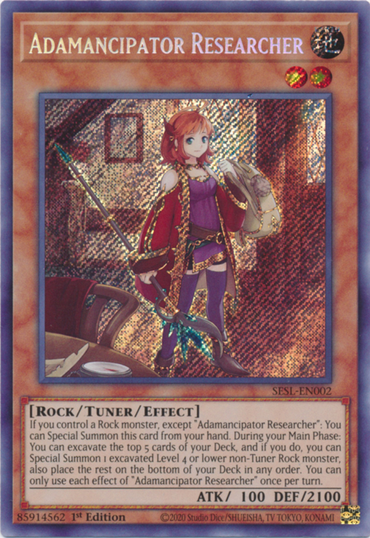 Adamancipator Researcher [SESL-EN002] Secret Rare 