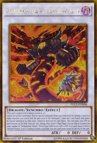 Phantasmal Lord Ultimitl Bishbaalkin [PGL3-EN006] Gold Secret Rare 