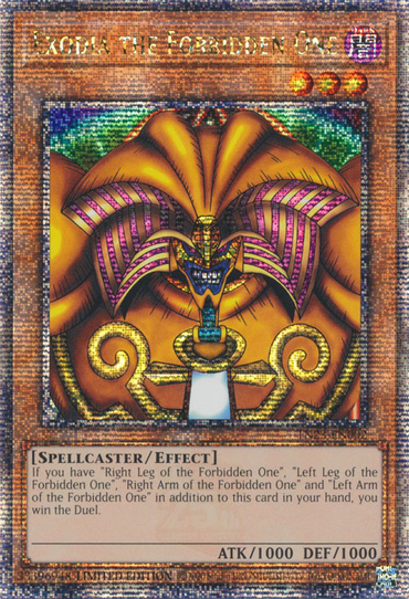 Exodia the Forbidden One [TN23-EN002] Quarter Century Secret Rare 