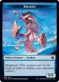 Kraken // Satyr Double-Sided Token [Theros Beyond Death Tokens] 