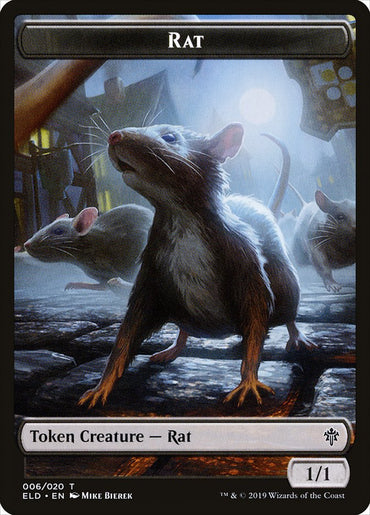 Rat Token [Throne of Eldraine Tokens] 