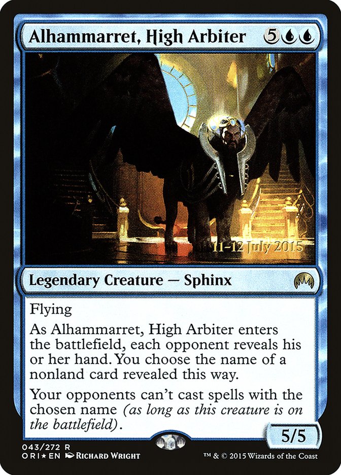 Alhammarret, High Arbiter [Magic Origins Prerelease Promos] 