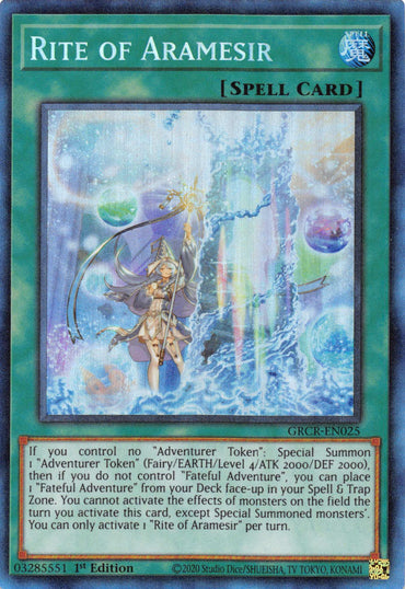 Rite of Aramesir [GRCR-EN025] Collector's Rare 