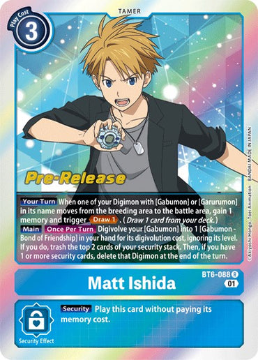 Matt Ishida [BT6-088] [Double Diamond Pre-Release Cards] 