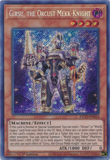 Girsu, the Orcust Mekk-Knight [ETCO-EN024] Secret Rare 