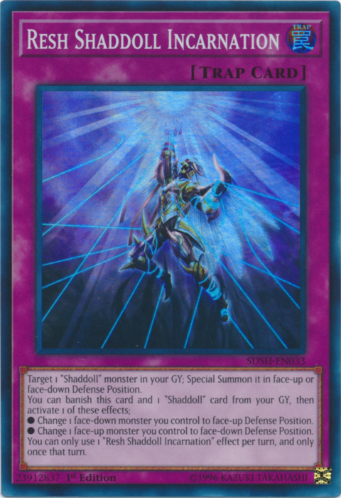 Resh Shaddoll Incarnation [SDSH-EN033] Super Rare 