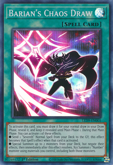 Barian's Chaos Draw [LED9-EN005] Super Rare 