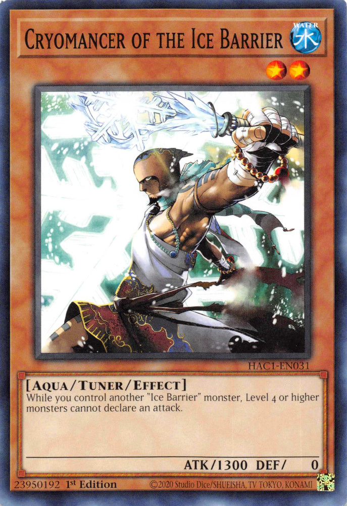 Cryomancer of the Ice Barrier [HAC1-EN031] Common 
