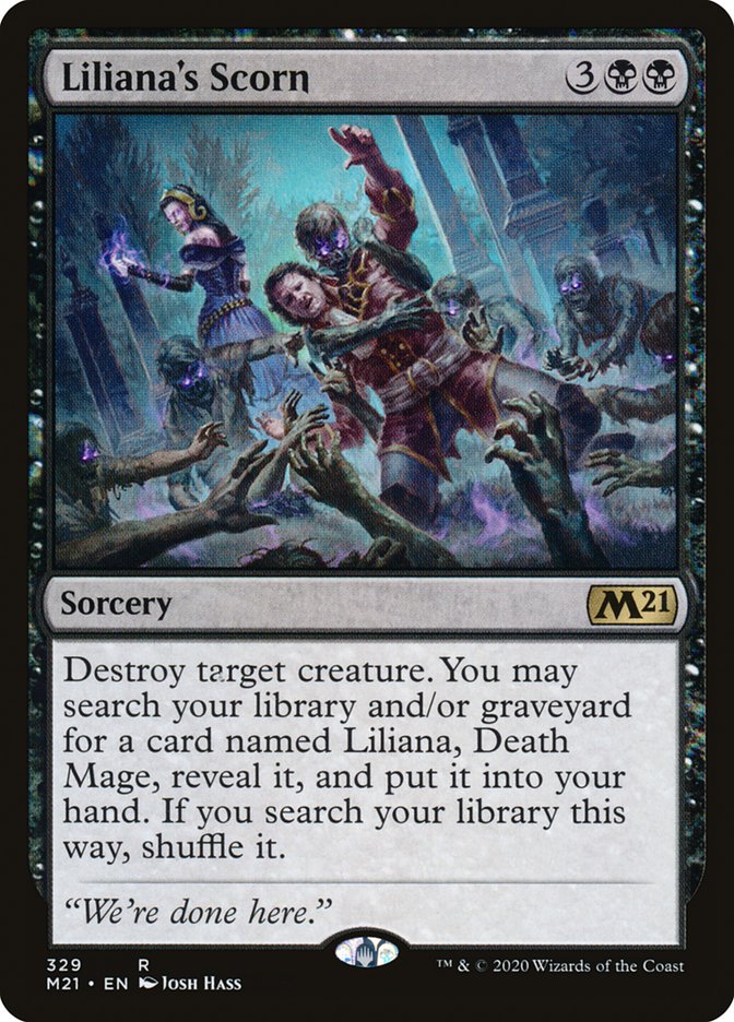 Liliana's Scorn [Core Set 2021] 