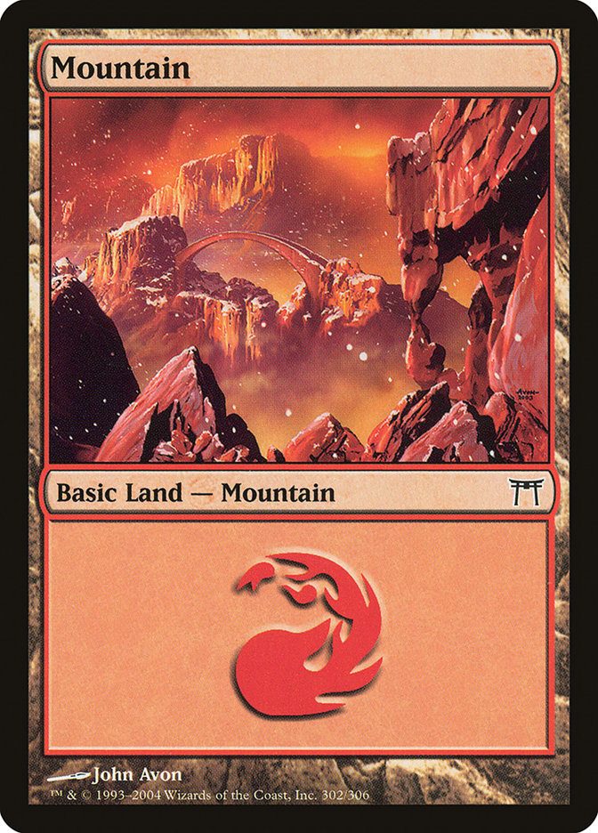 Mountain (302) [Champions of Kamigawa] 