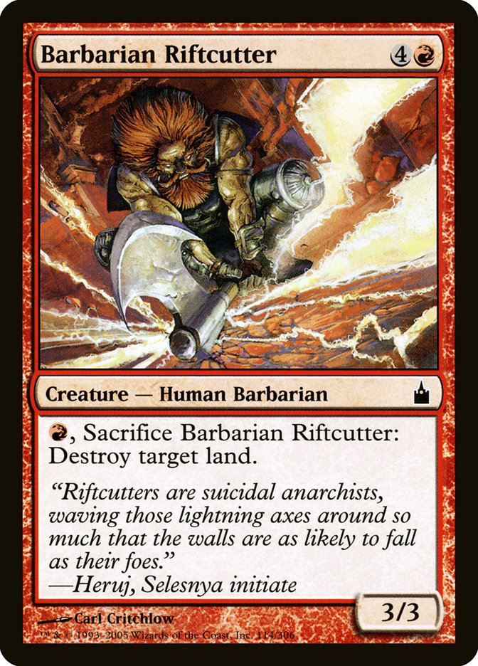 Barbarian Riftcutter [Ravnica: City of Guilds] 