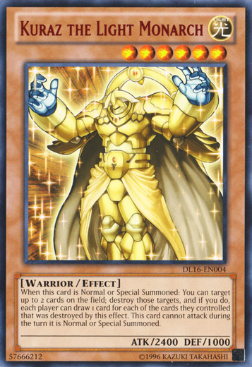 Kuraz the Light Monarch (Red) [DL16-EN004] Rare 
