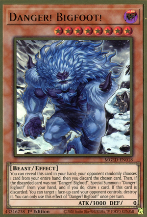 Danger! Bigfoot! (Alternate Art) [MGED-EN018] Gold Rare 