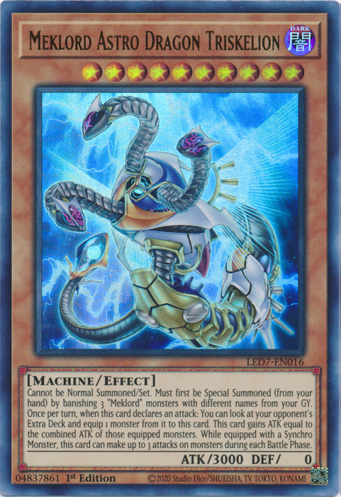 Meklord Astro Dragon Triskelion [LED7-EN016] Ultra Rare 