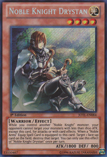Noble Knight Drystan [JOTL-EN084] Secret Rare 