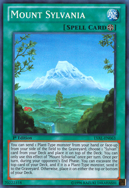 Mount Sylvania [LVAL-EN063] Super Rare 