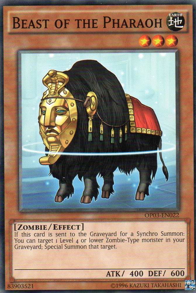 Beast of the Pharaoh [OP03-EN022] Common 