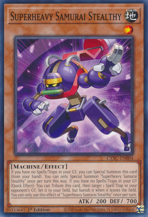 Superheavy Samurai Stealthy [CYAC-EN004] Common 
