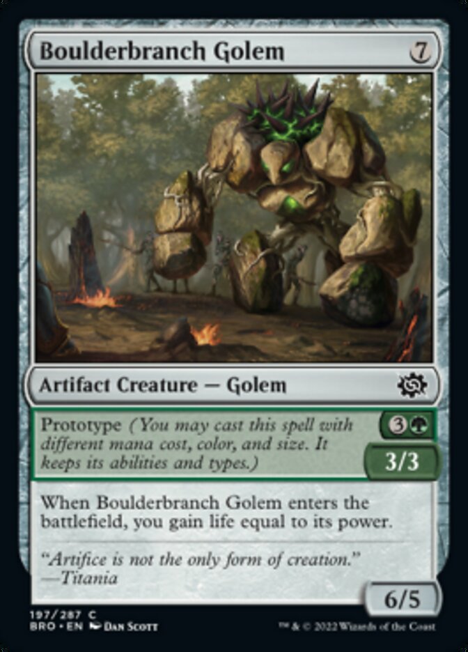 Boulderbranch Golem [The Brothers' War] 