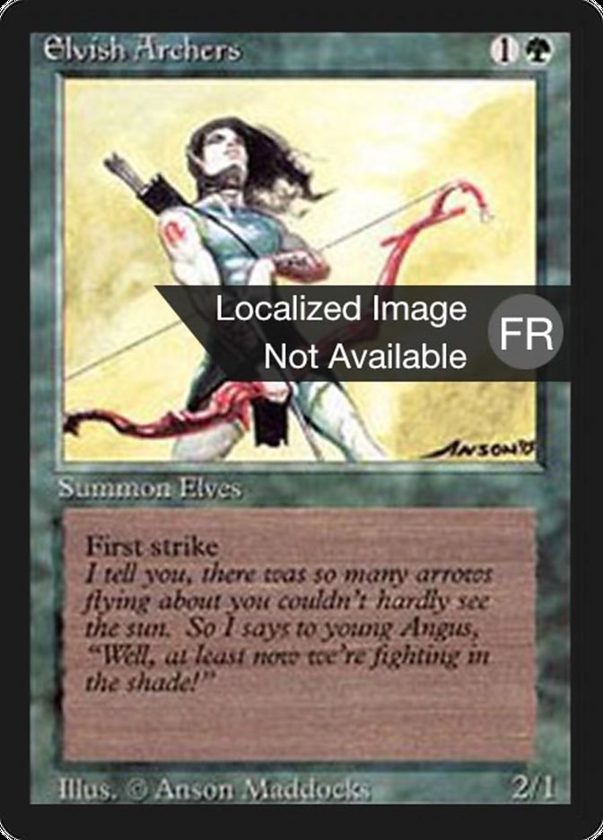 Elvish Archers [Foreign Black Border] 