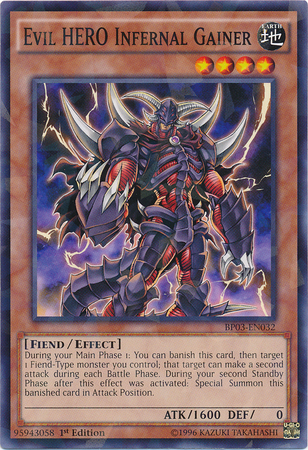 Evil HERO Infernal Gainer [BP03-EN032] Shatterfoil Rare 