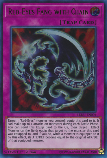 Red-Eyes Fang with Chain [LEDU-EN004] Ultra Rare 