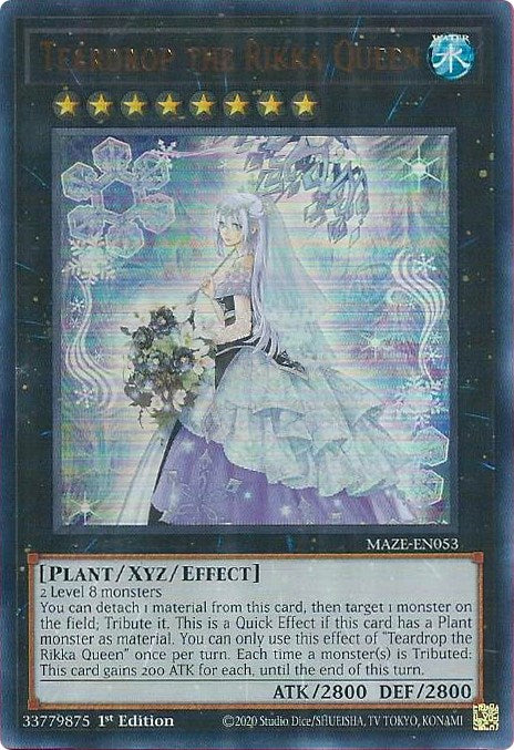 Teardrop the Rikka Queen [MAZE-EN053] Ultra Rare 