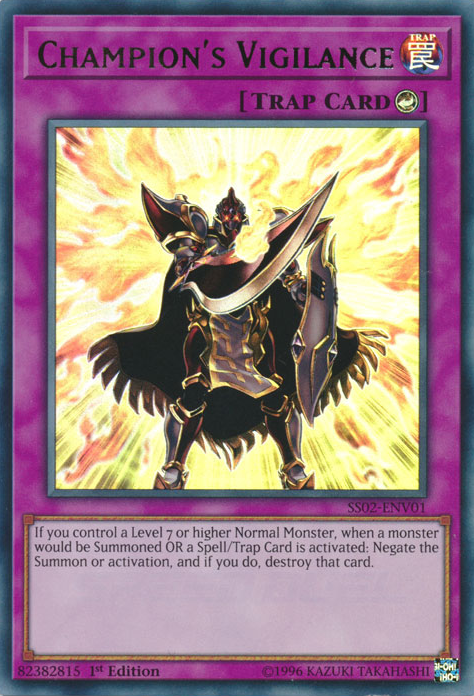 Champion's Vigilance [SS02-ENV01] Ultra Rare 