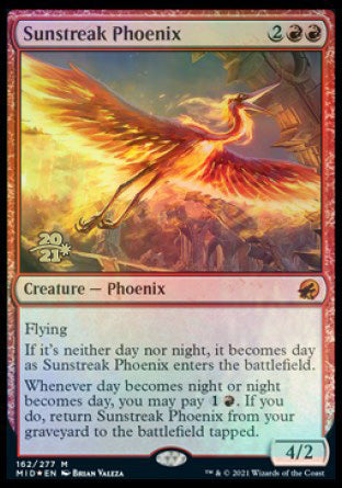 Sunstreak Phoenix [Innistrad: Midnight Hunt Prerelease Promos] 
