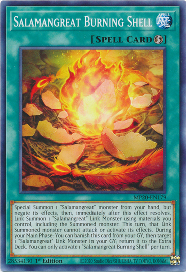 Salamangreat Burning Shell [MP20-EN179] Common 