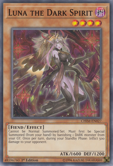 Luna the Dark Spirit [CHIM-EN027] Common 