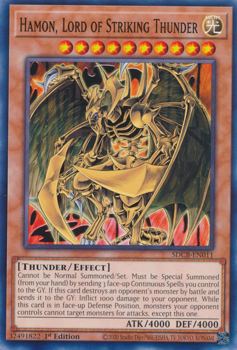 Hamon, Lord of Striking Thunder [SDCB-EN011] Common 