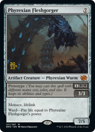 Phyrexian Fleshgorger [The Brothers' War Prerelease Promos] 