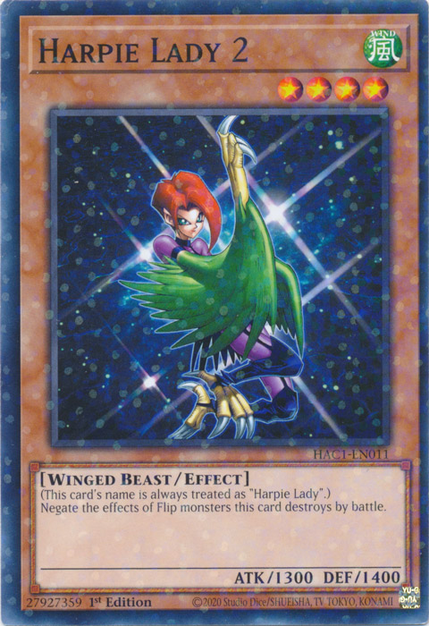 Harpie Lady 2 (Duel Terminal) [HAC1-EN011] Common 