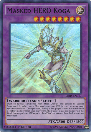 Masked Hero Koga [SDHS-EN042] Super Rare 