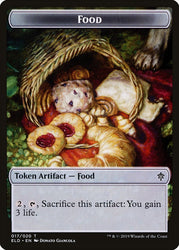 Bear // Food (17) Double-Sided Token [Throne of Eldraine Tokens] 