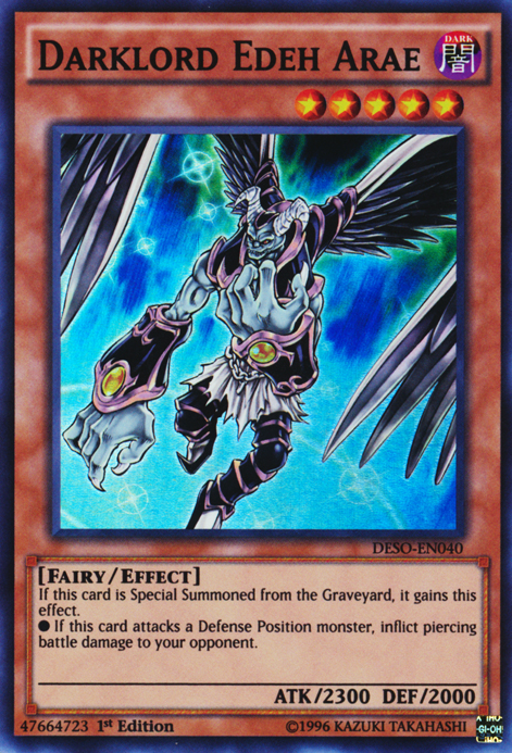 Darklord Edeh Arae [DESO-EN040] Super Rare 