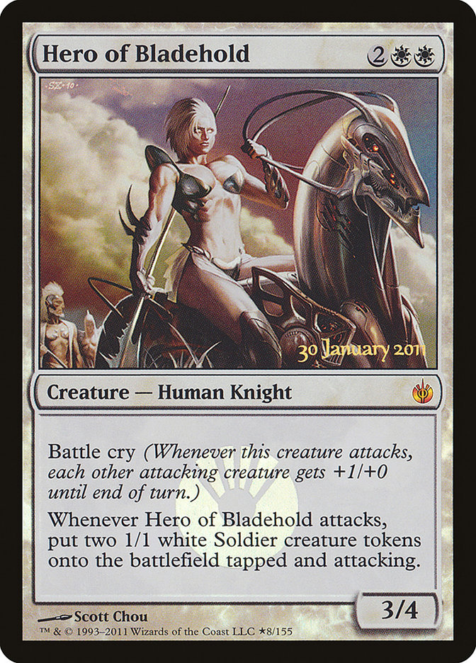 Hero of Bladehold [Mirrodin Besieged Prerelease Promos] 