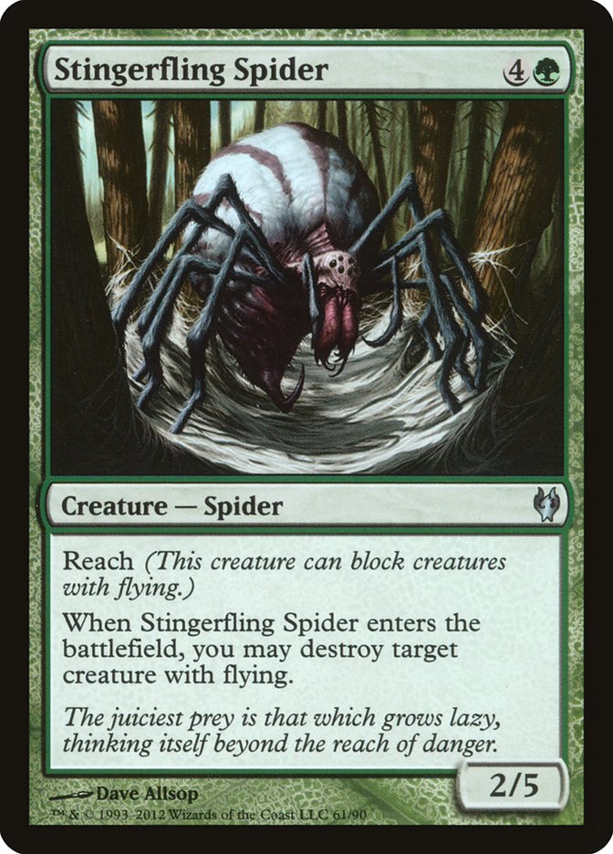 Stingerfling Spider [Duel Decks: Izzet vs. Golgari] 