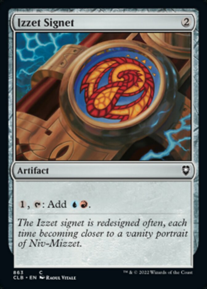 Izzet Signet [Commander Legends: Battle for Baldur's Gate] 