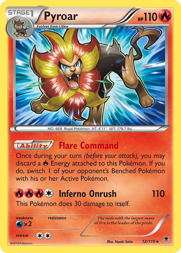 Pyroar (12/119) [XY: Phantom Forces]