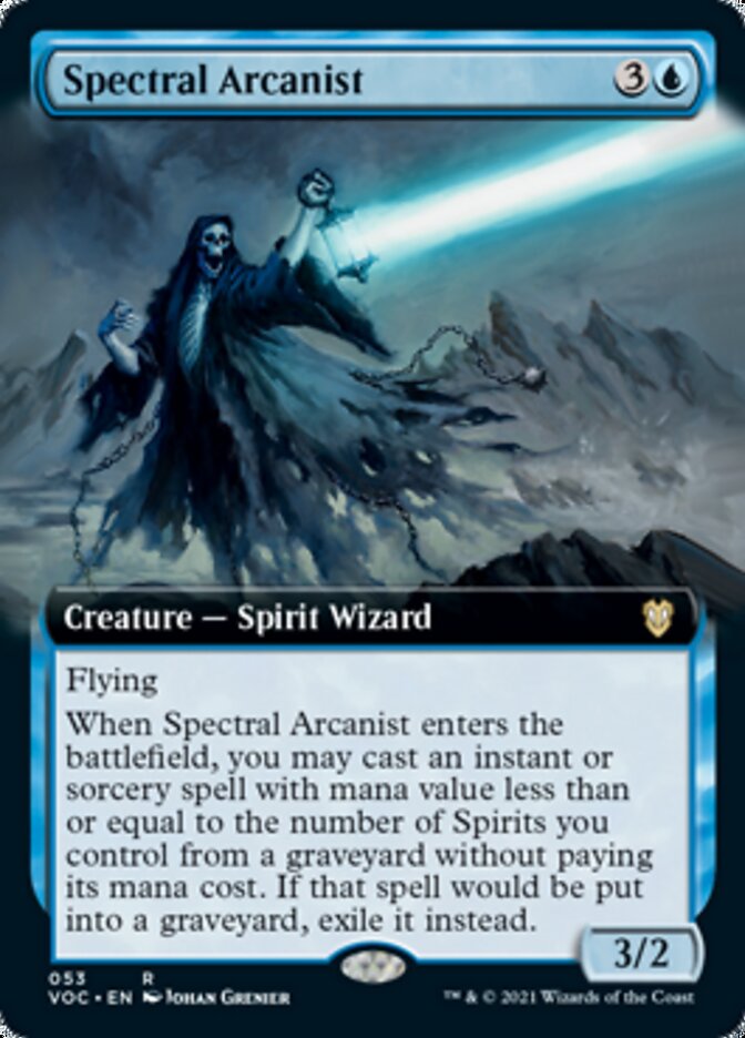 Spectral Arcanist (Extended Art) [Innistrad: Crimson Vow Commander] 