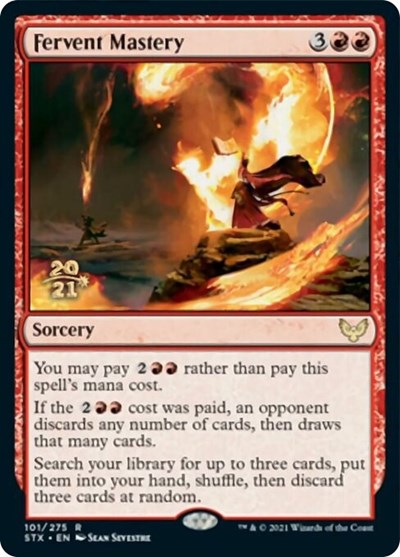 Fervent Mastery [Strixhaven: School of Mages Prerelease Promos] 