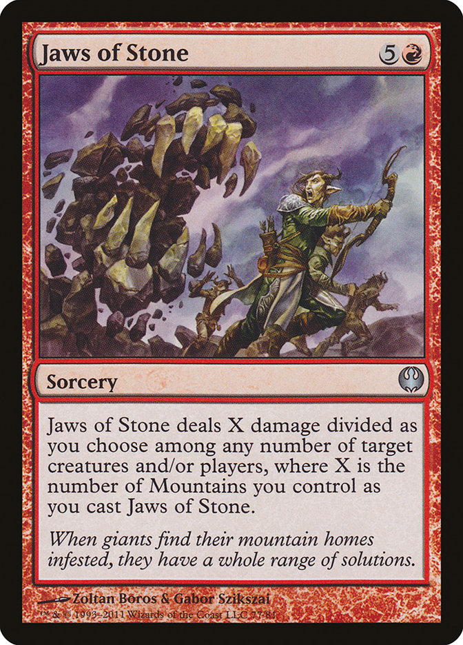 Jaws of Stone [Duel Decks: Knights vs. Dragons] 